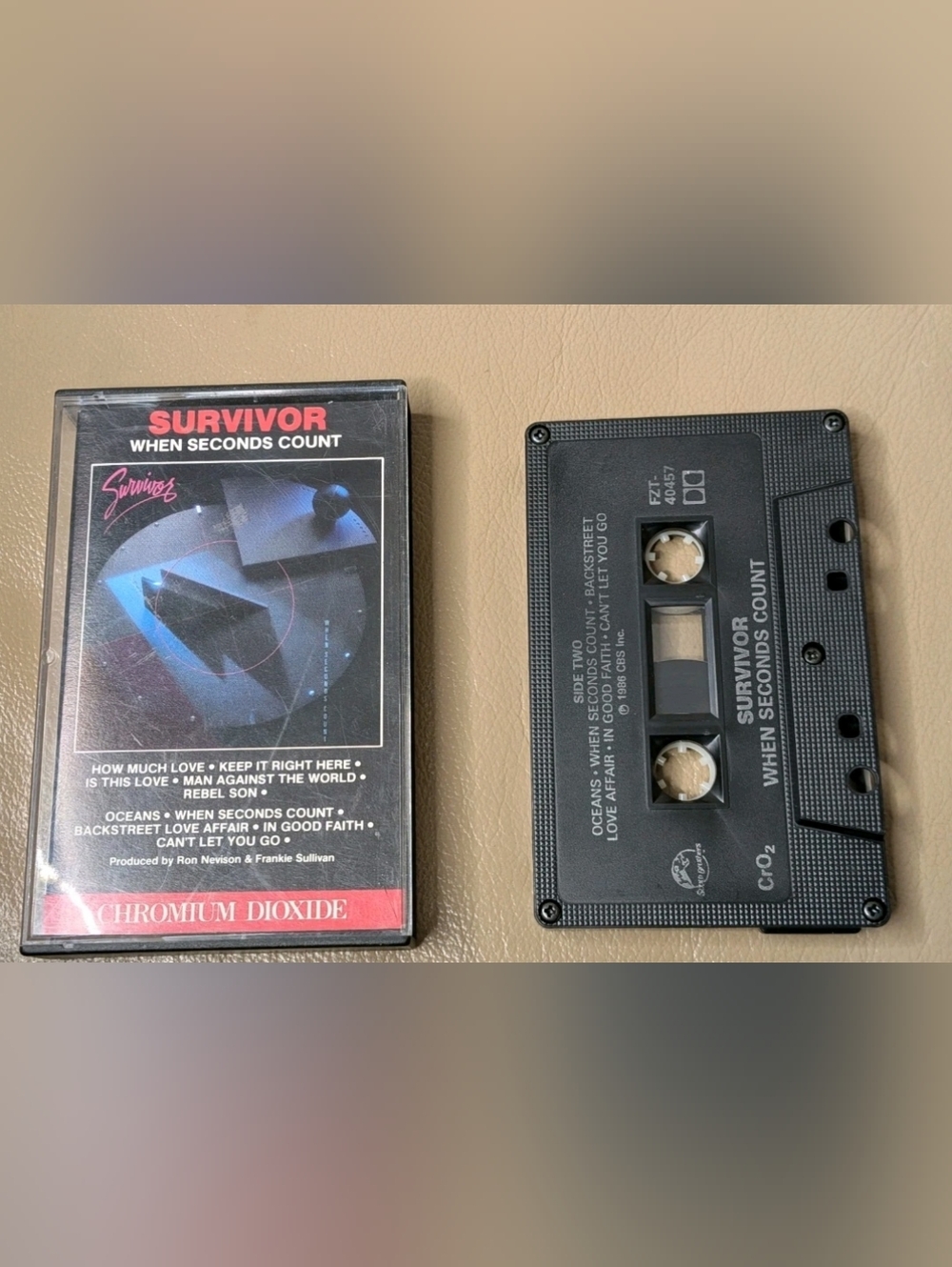 Survivor - When Seconds Count - Audio Cassette CBS FZT 40457 (1986)